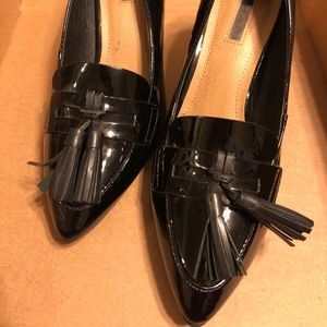 Tahari Patent Heeled Loafers